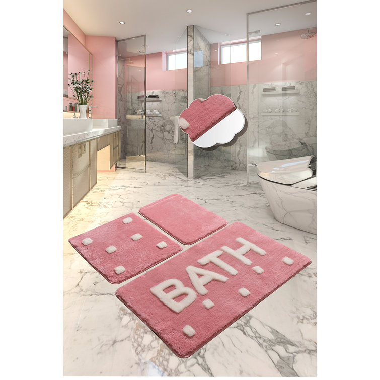 Bless international Bracy 3 Piece Bath Mat Set Wayfair